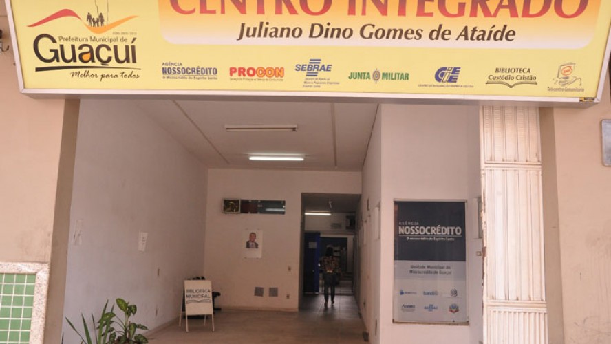 A agência do Nossocredito em Guaçuí fica localizada no Centro Integrado Juliano Dino Gomes Ataíde.