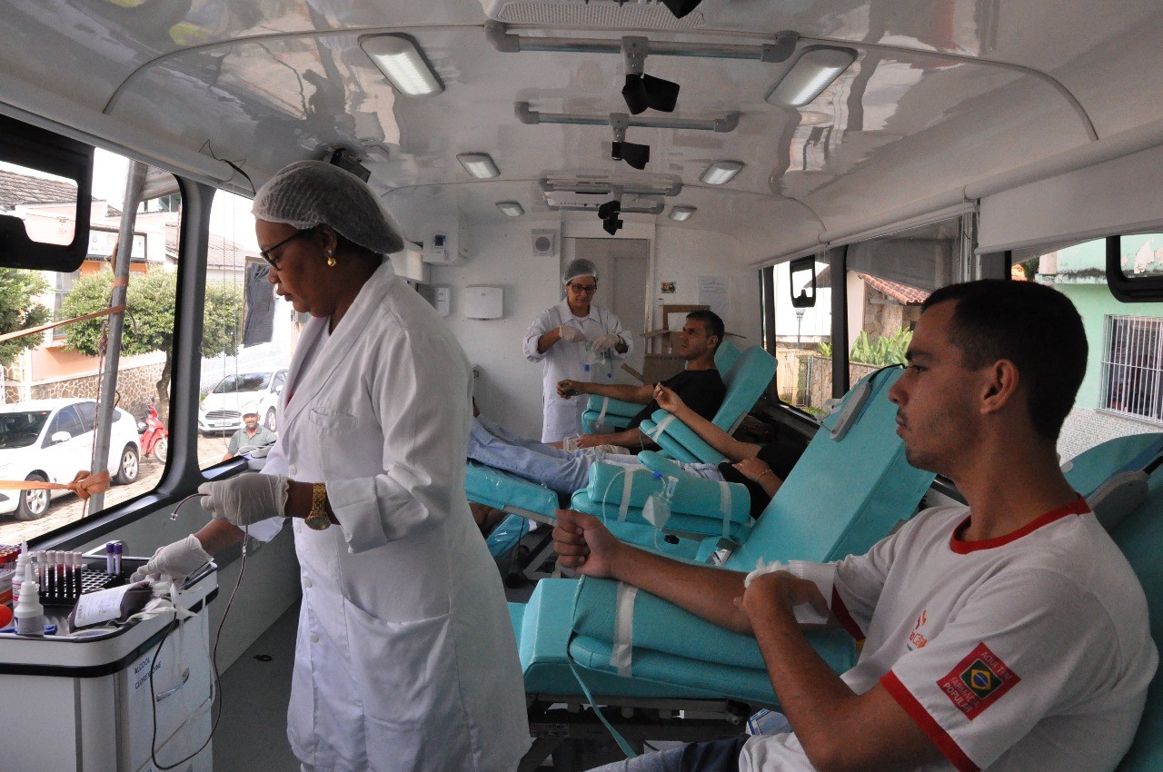 Ônibus do Hemoes fará coleta de sangue em Guaçuí nesta quarta