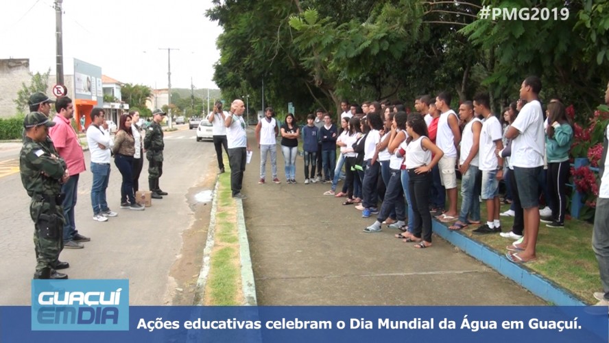 O Dia Mundial da Água em Guaçuí foi celebrado, nesta sexta-feira (22), com ações educativas promovidas pela Secretaria Municipal de Meio Ambiente