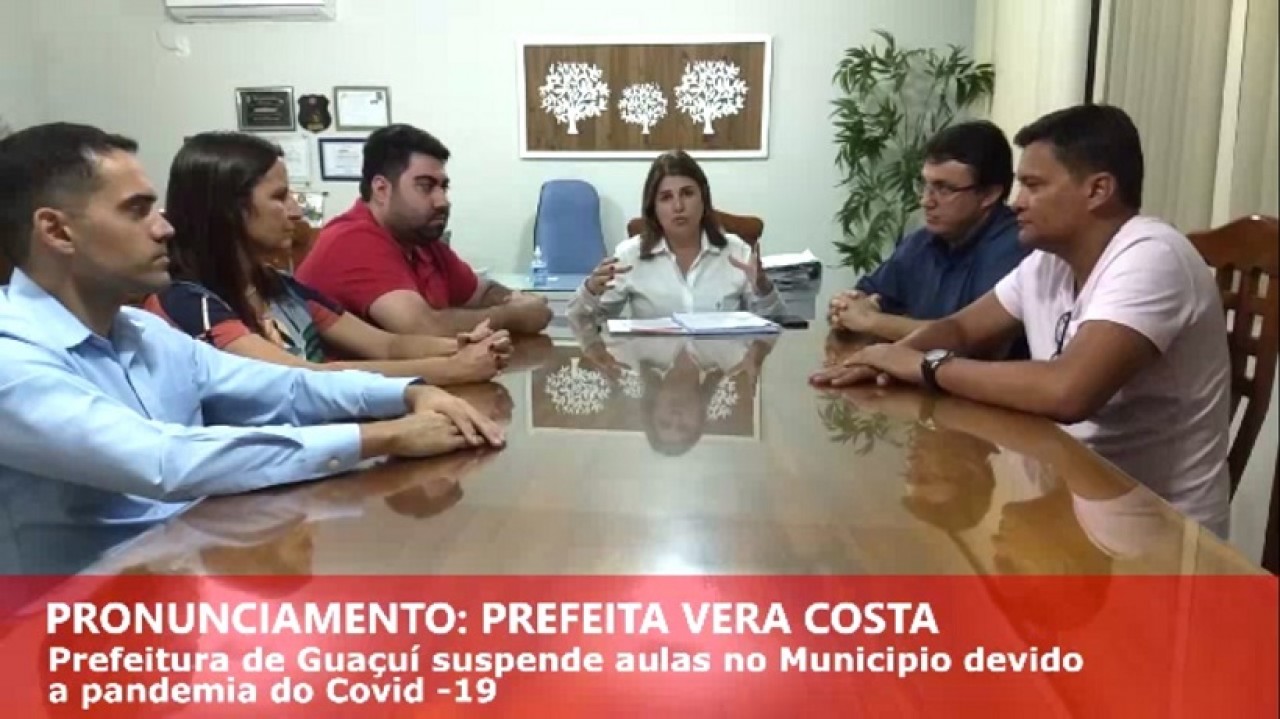 Prefeitura de Guaçuí suspende aulas no município a partir desta terça-feira