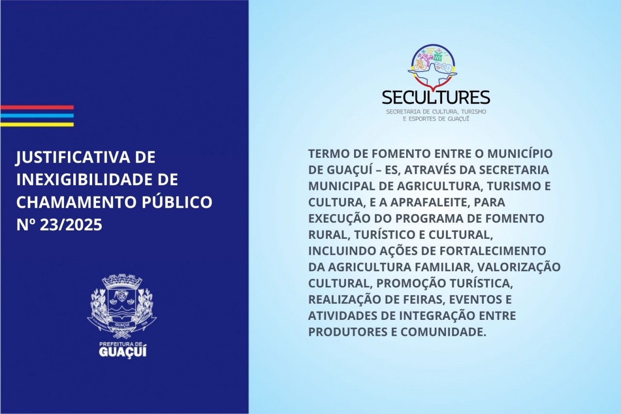 JUSTIFICATIVA DE INEXIGIBILIDADE DE CHAMAMENTO PÚBLICO Nº 23/2025 JUSTIFICATIVA DE INEXIGIBILIDADE DE CHAMAMENTO PÚBLICO Nº 23/2025