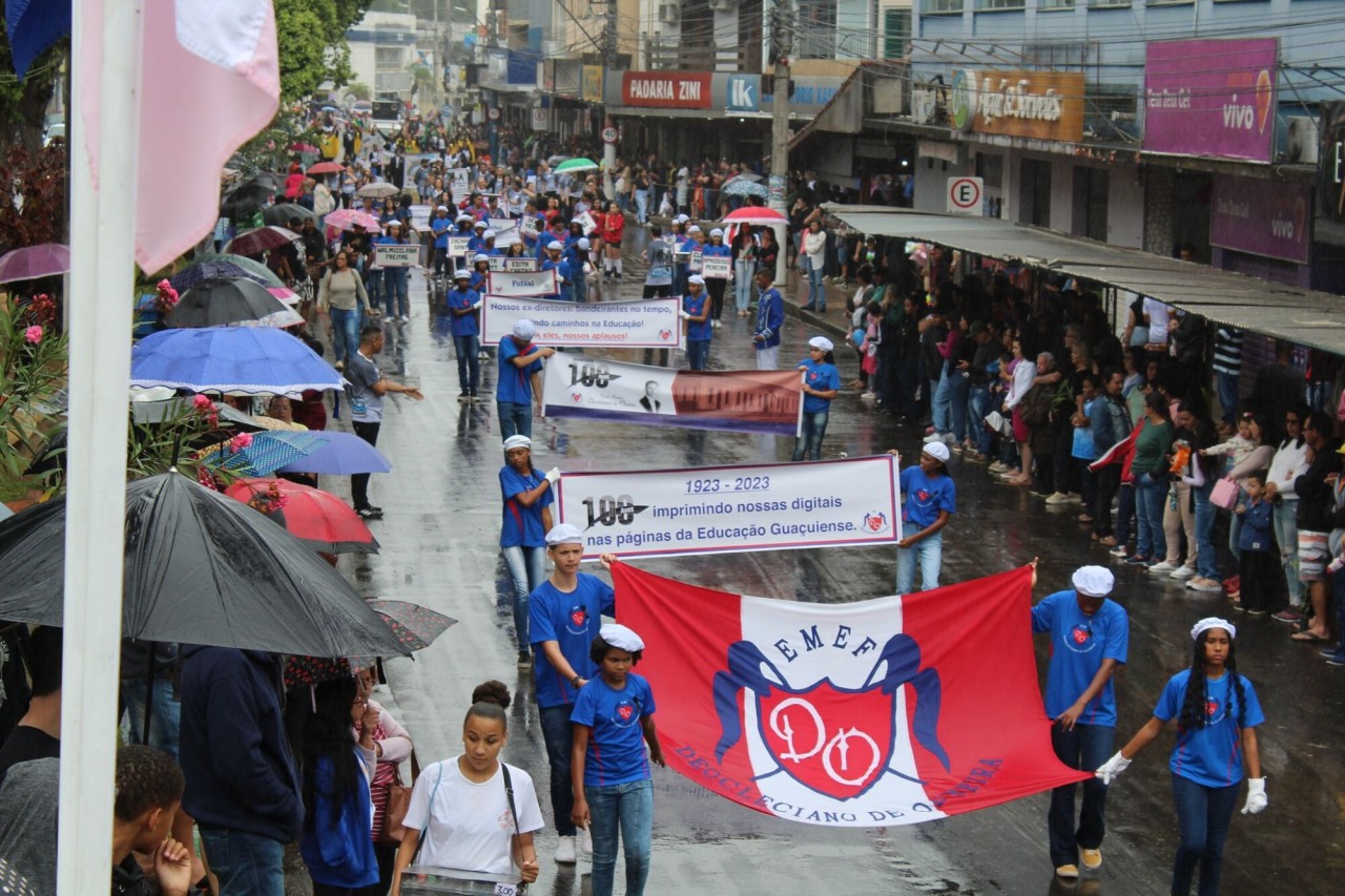 DESFILE CÍVICO ESCOLAR MILITAR MARCA A TRADIÇÃO DO 7 DE SETEMBRO EM GUAÇUÍ DESFILE CÍVICO ESCOLAR MILITAR MARCA A TRADIÇÃO DO 7 DE SETEMBRO EM GUAÇUÍ