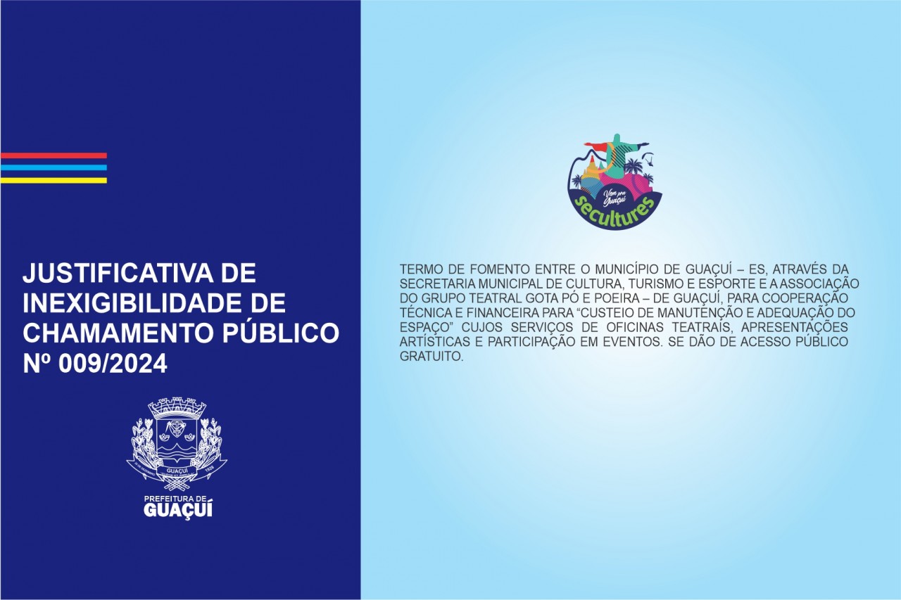 JUSTIFICATIVA DE INEXIGIBILIDADE DE CHAMAMENTO PÚBLICO Nº 09/2024