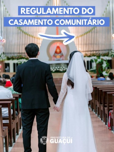 Prefeitura de Guaçuí abre inscrições para Casamento Comunitário 2026 Prefeitura de Guaçuí abre inscrições para Casamento Comunitário 2026